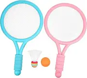 UPKOCH 1 Set Badminton Racket Set with Rackets and Balls Outdoor Sports for Family Fun and Parent Interaction Lightweight and Easy to Use Badminton Set for Beginners