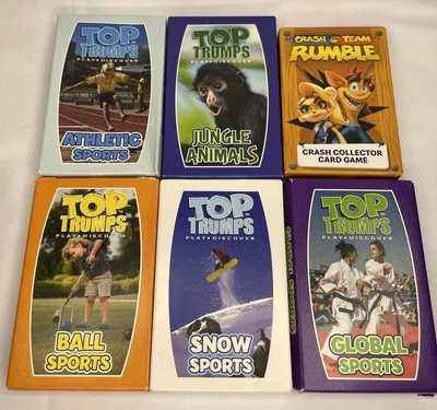 McDonald’s Top Trumps Card Game Bundle x6 – Sports, Animals, Crash Team Rumble