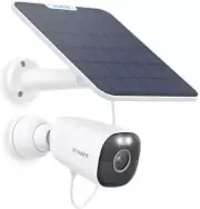 4K Solar Security Camera Outdoor Wireless, Built-In Spotlight Home Surveillance,