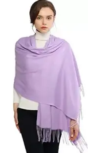 Women's Scarf Pashmina Shawls and Wraps for Evening Dress Bridesmaid Lavender