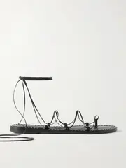 [AMANU] AMANU - The Serengeti Leather Sandals - Black - US12 US 12 Black