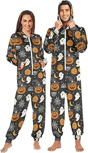 [Joisal] Christmas Nutcracker Winter Florals Adult Onesies Pjs Warm Adult Onesie, Christmas Couple Pajamas Small