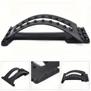 NNETM Back Magic Stretcher & Lower Lumbar Support - Spine Massager(Black)