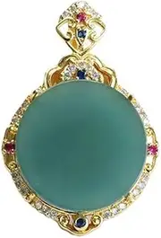 [ZIIVIEVS] Handmade Natural A-Grade Jadeite Blue Water No Event Pendant Jade Necklace