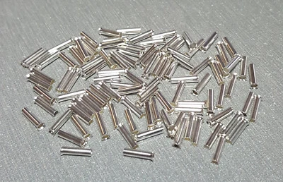 25/50/100Pcs EN1508 16AWG 1.5mm² Non Insulated Ferrule Bootlace Naked Crimp