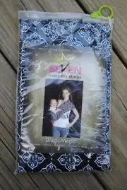 Seven Everyday Baby Sling Size 3 Small Black Magic Pattern NIP