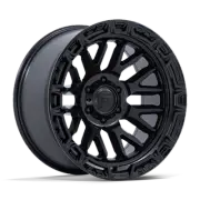 20X9 Fuel 1PC FC890 RAIL 6X5.5 1MM MATTE BLACK W/ GLOSS BLACK LIP