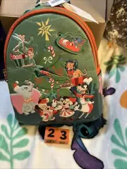 Disney Loungefly Classics Christmas Mini Backpack Santa Mickey and Minnie