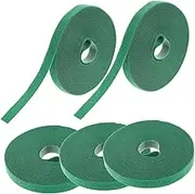 Angoily 5 Rolls of Self Adhesive Hook and Loop Tape 12mm Width Length Cable Management Strips and Plant Ties Fasteners for Organizing Cables and Bundling