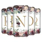 NATURE MAGICK FLOWERS MONOGRAM FLORAL GOLD 2 SOFT GEL CASE FOR SAMSUNG PHONES 3