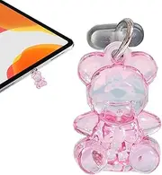 USB C Port Cover - Acrylic Bear Cute Cell Phone Dust Plug | Portable Mobile Phone Charm, Charge Port Cover, Phone Pendant for Tablet Cell Phone