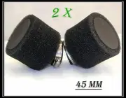 2x 45mm Dual Foam Pod/Air Filter/Cleaner Dirt/Pit Quad /ATV Bike Buggy Go Kart
