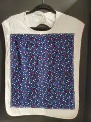 Adult Bib Clothing Protector, Dignity Bib, Dribble Bib, Patriotic Stars