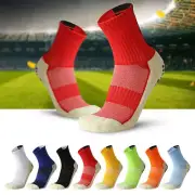 Men Anti Slip Football Socks Sports Soccer High Tube Athletic Compression Socks