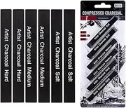 Durable Square Sketch Stick Set Safe and Non-Toxic Charcoal Drawing Tools Sketching Wood Square Sketch Sticks Versatile