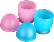 PACKOVE 2Pcs Hair Dyeing Shaker Cups Durable Mixing Bowls with Scale for Easy Hair Coloring for Salon and Home Use Professional Hair Dye Accessory Kit