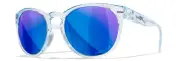 Wiley X Covert Captivate Polarized ANSI Safety Sunglasses Blue Mirror Lenses