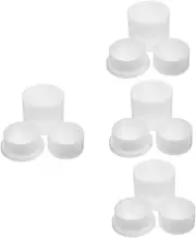 COHEALI 4 Sets Bath Salt Ball Mold Scented Candle Molds Shower Steamers Baking Soda Bulk Bath Sponge DIY Soap Making Kit Cube Ice Ball Maker Bath Balls Molds White