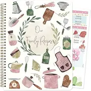 ceiba tree Recipe Book to Write in Your Own Recipes Family Blank Cookbook with Tabs Stickers 8.5" x 11" Gift Ideas for Wife Mom Women