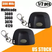 2PCS 300MHz Multi Frequency Garage Door Opener Remote Control Copy Duplicator
