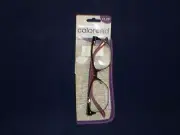 Foster Grant Color Read Reading Glasses + Case +1.25 Purple G7-3
