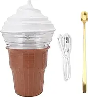 Ice Cream Maker Machine, Home DIY Ice Cream Sorbet Frozen Yogurt Maker for Home, Office, Restaurant, Bar, Party, Rapid Cooling Slushie Machine