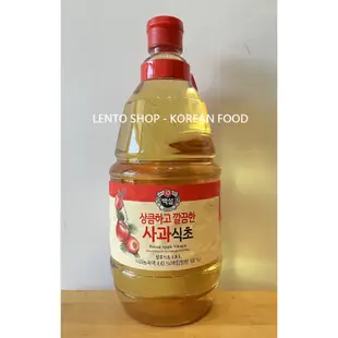 LENTO SHOP - 韓國 CJ 蘋果醋 蘋果料理醋  2배사과식초 Vinegar 1.8公升