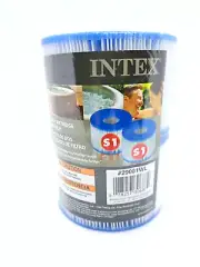 Intex Filter Replacement Cartridge Twin Pack Type S1 PureSpa #29001WL - New