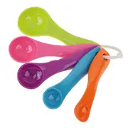 10 SET Hard Plastic Measuring Spoon Set with 5 Spoons