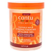 Flexible Hold Strengthening Styling Gel - With Jamiaican Black Castor Oil by Cantu for Unisex - 18.5 oz Gel