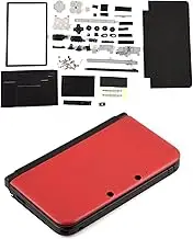 Case for 3Dsll Replecement Case for 3Ds Ll Abs Full Housing Case Cover Shell Repair Parts Cfor OMplete Replacement Kit for 3Ds XL Black (Red)