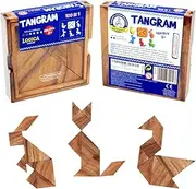 , Art. Tangram - 100 Puzzle in 1 - Wooden Mind Puzzle