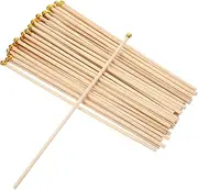 Angoily 50pcs Mini Wooden Hand Flag Poles Flag Sticks for Celebrations National Holidays and Party Decorations Easy Assembly Sturdy Display