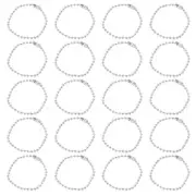 30Pcs 5 Inch Ball Bead Chain, Metal Ball Chain for Keychain,Silver