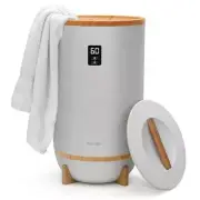 SereneLife Single Touch Towel + Blanket Warmer w/Fragrant Disc Holder (Gray)
