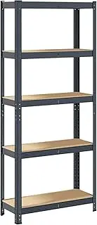 1.5m Garage Shelving Warehouse Rack Storage Shelves Charcoal Racking Steel One Size