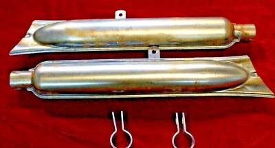 M72 K750 DNEPR URAL exhaust mufflers silencers peashooter & clamps