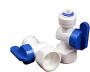 MGTCAR RO Water Straight 3/8" OD Hose 1/2" BSP Female Thread Quick Connect Fittings Plastic Ball Valve Reveser Osmosis Fitting