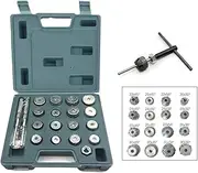 aleawol 21 Pcs Universal Motorcycle Valve Seat Cutter Cemented Carbide Valves Seat Reamer Valve Lapping Tool Valves Grinding Tool Motorcycle Repair Displacement Cutter Tools Set
