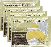20PCS Gold Gel Anti-Wrinkle Dark Circle Collagen Under Eye Patches Pad Mask Crystal Collagen Under Eye Mask for Moisturizing Reducing Fine Lines&Dark Circles& Puffy Eyes Under Eye Patch for Women Men