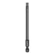 5mm Metric Hex Head Wrench Drill Bit 100mm Length Magnetic Bits, Black