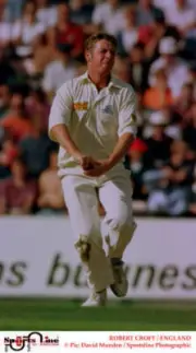 Robert Croft England Old Player Cricket Photo 4