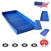 Versatile Indoor Guinea Pig Cage Liner - Blue, 4x2 Panel Size for Easy Cleanup