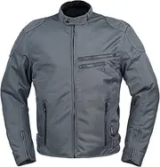 Rough and Road LL RR7313 Motorcycle Jacket Riding Zip Mesh Jacket Gun Metal, silver (gunmetallic), M
