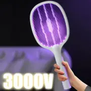 2 in 1 Bug Zapper Racket Handheld Electric Fly Swatter Fly Killer and Mosquito T