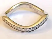 Thomas Sabo Cubic Zirconia sterling silver eternity ring rrp £125
