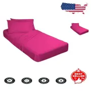 800 Thread Count 4 Piece Egyptian Cotton Toddler Bedding - Hot Pink Delight