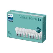 Philips A60 E27 LED 1250lm Cool Daylight 11W Globe - 8 Pack