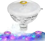 Vbnuyhim Multicolor Pool Lights, Floating Pool Lights Changing Multicolor Pool Lights RGB Party Lights Waterproof Rechargeable for