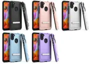 For Samsung Galaxy A11 S115DL SM-A115M Lining Hybrid w Stand Case Cover